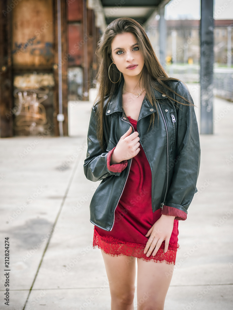 black leather dress with tights MAGDA BUTRYM main image 1