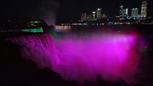 Niagara Falls At Night Waterfall