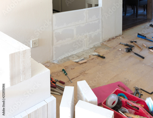 Building A Small Wall With Lightweight Concrete Blocks Buy This