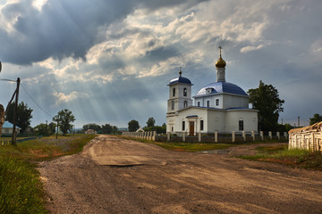 Village Church in the sun