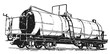 © endstern - rail carriage railway #vector #isolated - Eisenbahnwaggon Eisenbahn Waggon