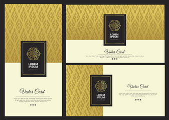 Wall Mural - Luxury Vector Background Template set, Business Brochure Cover, Company id folder