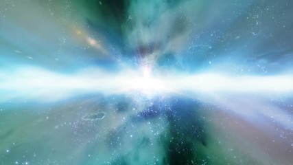 Wall Mural - Traveling through star fields and galaxies in deep space (Loop).