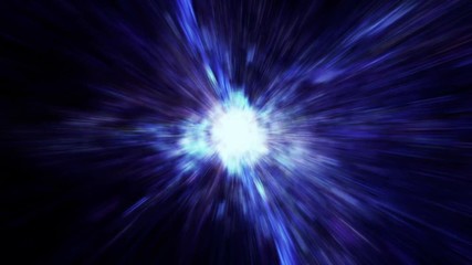 Wall Mural - Traveling through star fields and galaxies in deep space (Loop).