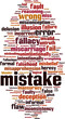© laufer - Mistake word cloud