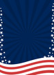 American patriotic poster background in flag colors