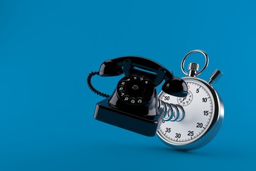 Poster - Telephone with stopwatch