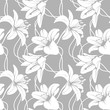 Vector lilly seamless pattern