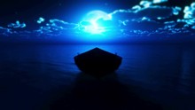 Little Boat Full Moon