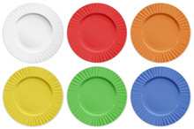 Set Of Different Color Plates