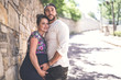 © Louis-Photo - Pregnant couple portrait outside in the neighborhood