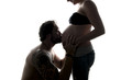 © Louis-Photo - against the light portrait of pregnant couple