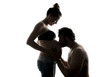 © Louis-Photo - against the light portrait of pregnant couple