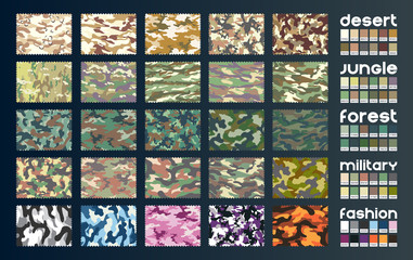 camouflage fabric vector