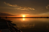 Fototapeta Zachód słońca - Sunset in Chobe river, Kasane, Botswana, Africa