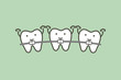 © wissanustock - orthodontics teeth or dental braces - tooth cartoon vector flat style