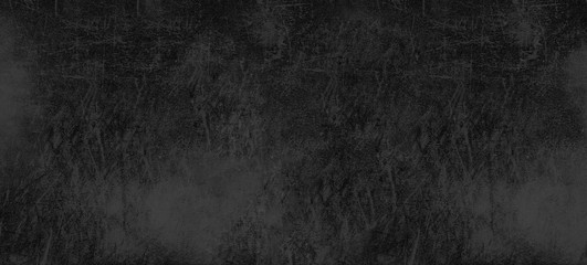 Old black gray background. Grunge texture. Dark wallpaper. Blackboard. Chalkboard.