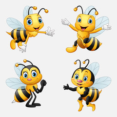 funny cartoon bee collection