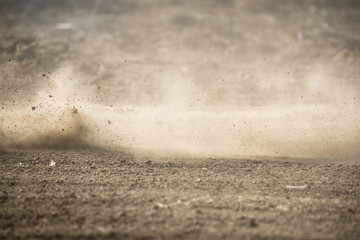 Wall Mural - dirt fly after motocross roaring by