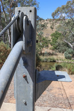 Wire-rope Cable Suspended Over A River