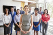 © Monkey Business - White businesswoman and her business team, group portrait