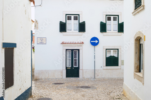Street of Ericeira town Por...
