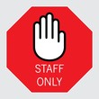 staff only, vector sing