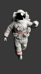 Astronaut Isolated on Gray