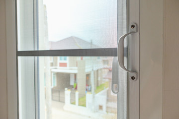 mosquito net wire screen on house window protection against insect