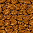 cartoon seamless background pattern, coffee beans