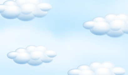 Wall Mural - A Cloudy Blue Sky