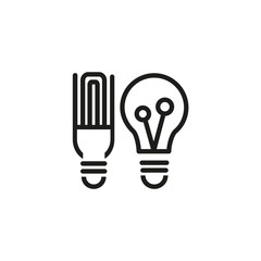 Wall Mural - Low energy light bulbs line icon. Lightbulb, economy, electricity. Energy resource concept. Can be used for topics like resource consumption, saving, modern technology