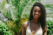 © DavidPrado - Portrait of a exotic black woman in a swimwear