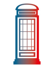 Poster - london telephone box classic design