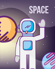 Sticker - space galaxy cosmic card