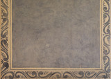 Fototapeta Na sufit - Ornately Framed Painted Gray Textured Wall