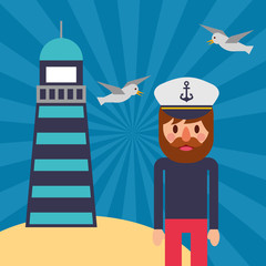 Sticker - nautical maritime design