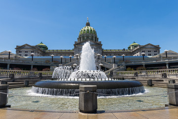 Wall Mural - The Pennsylvania State Capitol and Park in Harrisburg, Pennsylvania