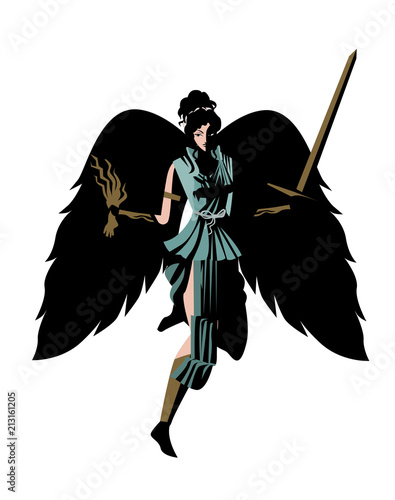 Fotomural nemesis greek mythology goddess