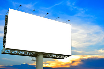 Blank billboard for outdoor advertisement  