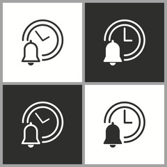 Poster - Vector deadline time icon. Pictogram for graphic and web design.