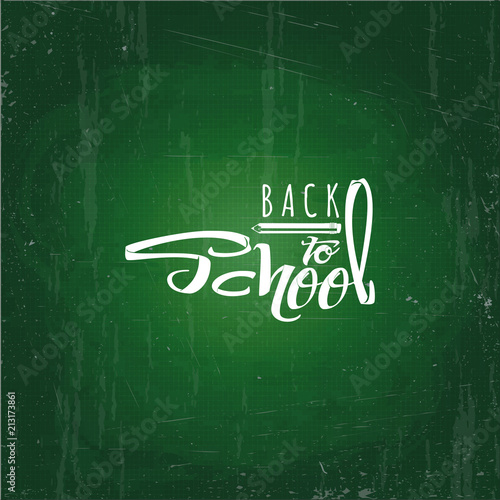 Back To School Text Drawing By White Chalk In Blackboard Web