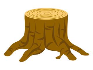 Wall Mural - Stump clip art