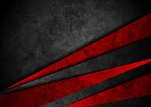 Grunge Tech Material Red And Black Background