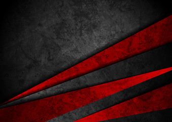 Wall Mural - Grunge tech material red and black background