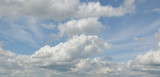 Fototapeta Niebo - white clouds in the blue sky. fluffy clouds. background.