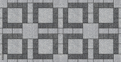 Photo Marble patterned paving tiles seamless texture map