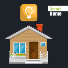 Poster - smart house with bulb light service