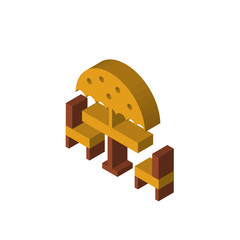 Sticker - Coffee shop isometric right top view 3D icon