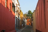 Fototapeta Miasta - Callejones. San Miguel de Alende, Guanajuato.México.